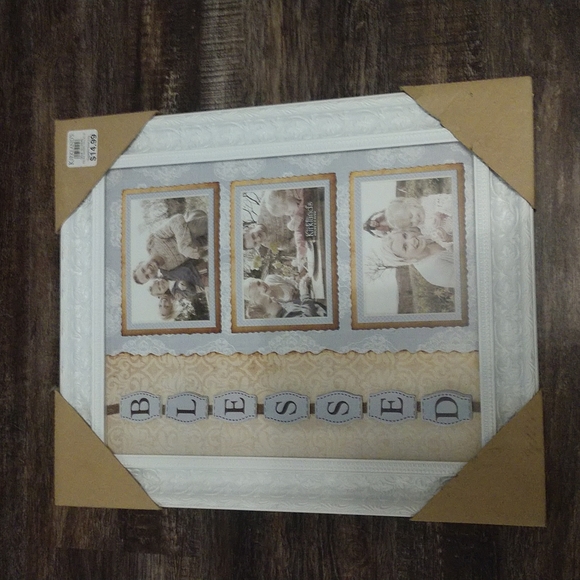 Kirklands Wall Decor Kirklands Blessed Photo Frame Holds 3 35x5in